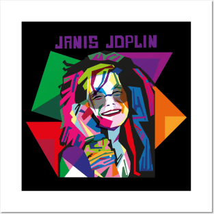 JANIS JOPLIN GEOMETRIC Posters and Art